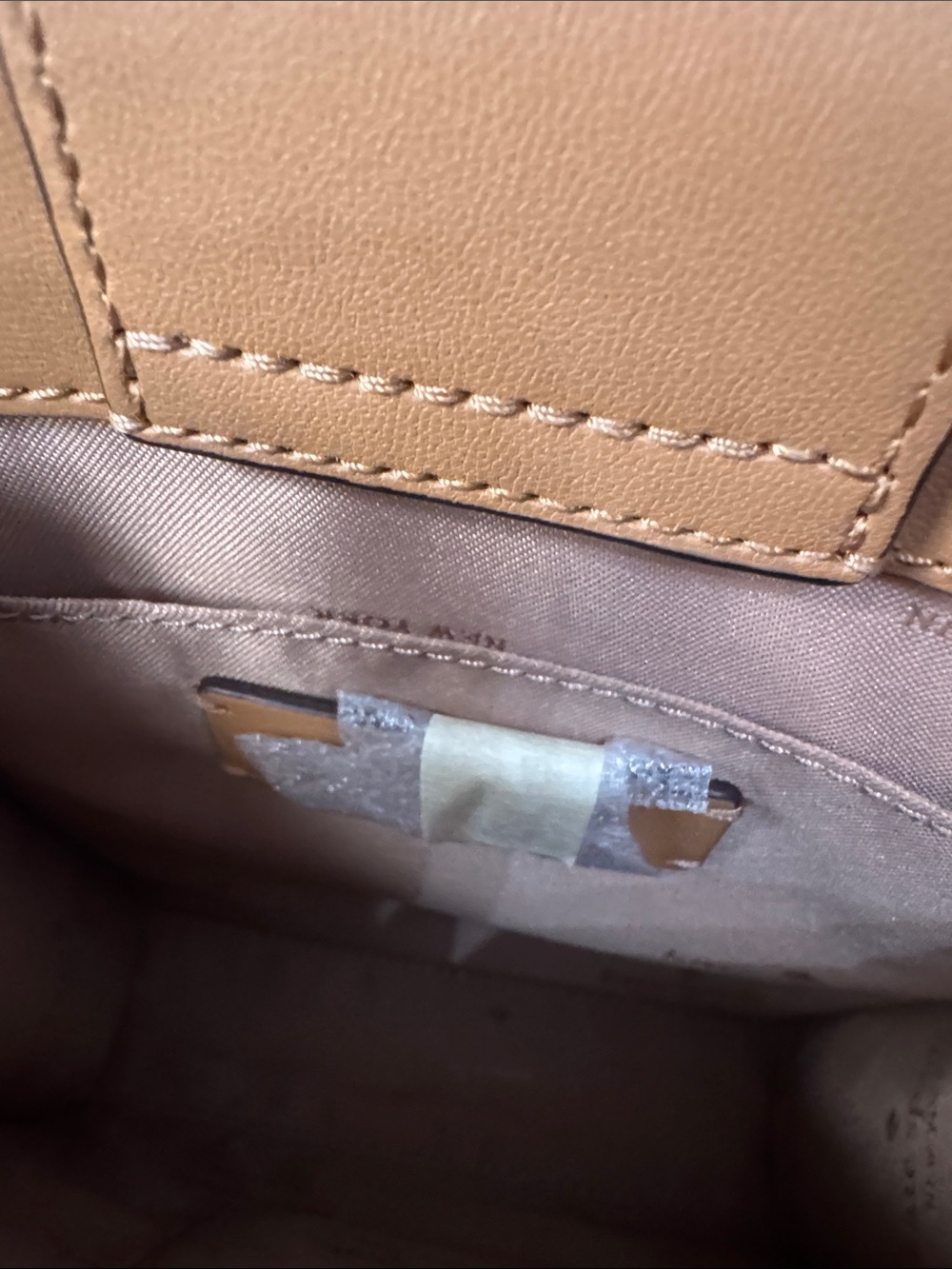 kate spade Tan and Pink Woven Crossbody Mini Tote - Picture 8 of 15